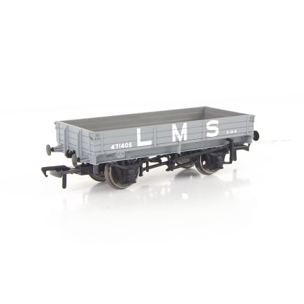 Bachmann 37-933-SH OO Gauge 3 Plank Wagon LMS Grey 471405