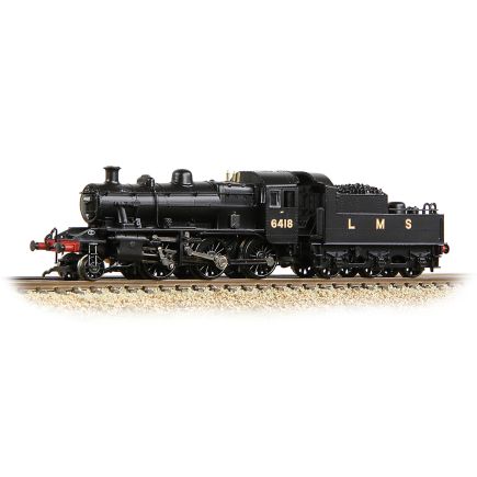 Graham Farish 372-627A N Gauge LMS Ivatt 2MT 6418 LMS Black