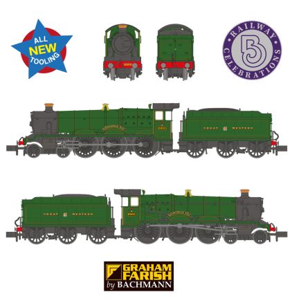 Graham Farish 374-450 N Gauge GW Modified Hall 4-6-0 6960 'Raveningham Hall' GW Green GW Crest