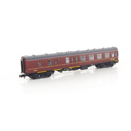 Graham Farish 374-199-SH N Gauge BR Mk1 Brake Second Corridor Coach BSK 99723 WCRC Maroon