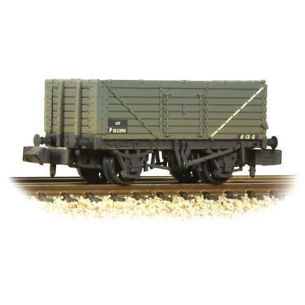 Graham Farish 377-078C N Gauge 7 Plank Wagon End Door BR Grey Weathered