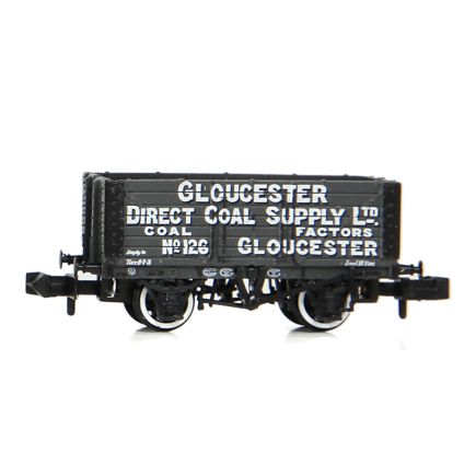 Graham Farish 377-202K N Gauge 7 Plank Wagon Gloucester Direct Coal Supply Ltd. No.126 Grey