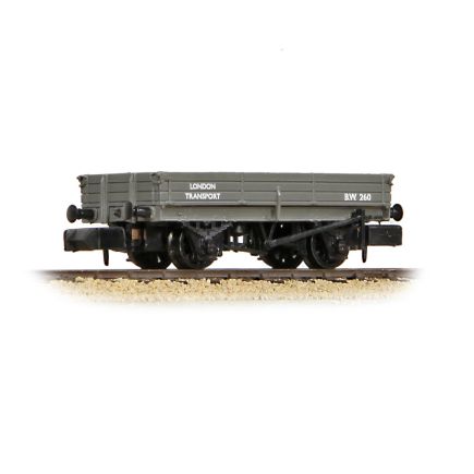 Bachmann 377-510 N Gauge 3 Plank Wagon London Transport Grey