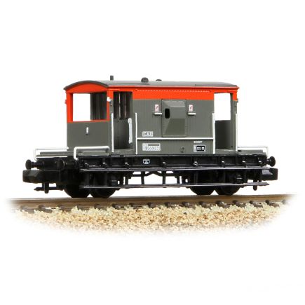 Graham Farish 377-535B N Gauge BR 20 Ton Brake Van BR Railfreight Red & Grey B955096