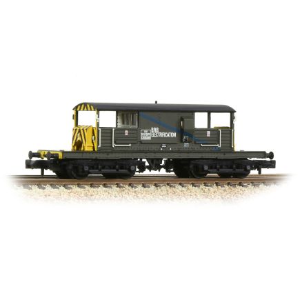 Graham Farish 377-878 N Gauge SR 25 Ton Queen Mary Brake Van BR Departmental Olive Green