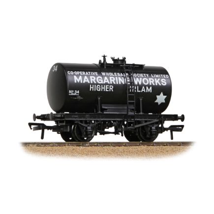 Bachmann 38-785 OO Gauge 14 Ton Anchor Mounted Tank Wagon Irlam Margarine Works Black