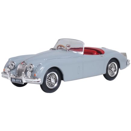 Oxford Diecast 43XK150010 O Gauge Jaguar XK150 Roadster Mist Grey