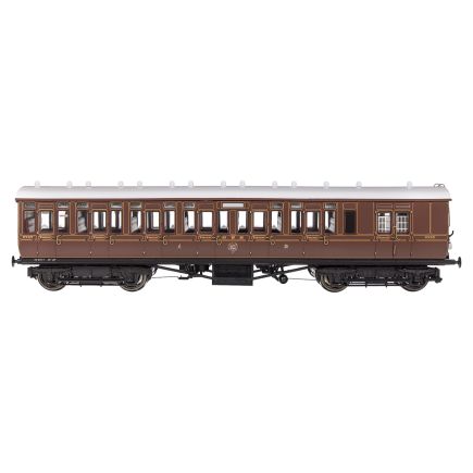 Dapol 4P-020-001 OO Gauge GWR Toplight Brake Third Coach GW Lined Crimson 3747