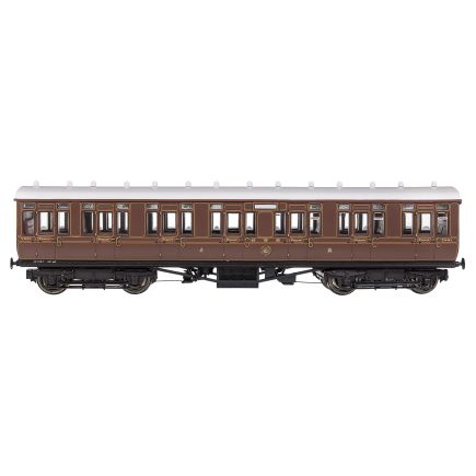 Dapol 4P-020-021 OO Gauge GWR Toplight Composite Coach GW Lined Crimson 7901