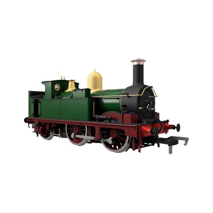 Dapol 4S-517-001 OO Gauge GW 517 0-4-2 Tank 539 GW Lined Green Red Frames Open Cab