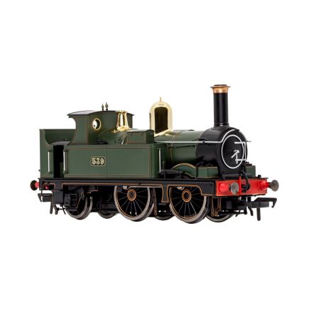 Dapol 4S-517-006 OO Gauge GW 517 0-4-2 Tank 539 GW Green Black Frames G W