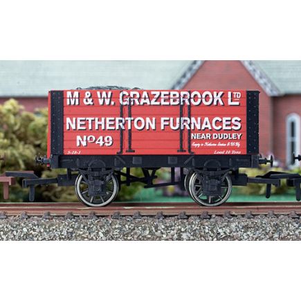 Dapol 4F-072-001 OO Gauge 7 Plank Wagon 'Grazebrook' No.49