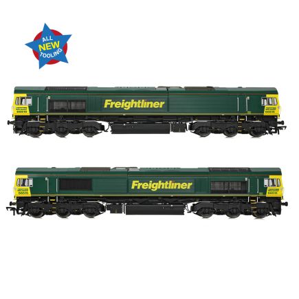 Bachmann 50-001 OO Gauge Class 66/5 66515 Freightliner Green