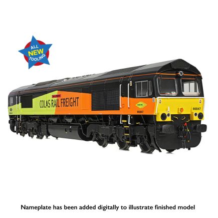 Bachmann 50-004 OO Gauge Class 66/8 66847 'Terry Baker' Colas Rail Freight