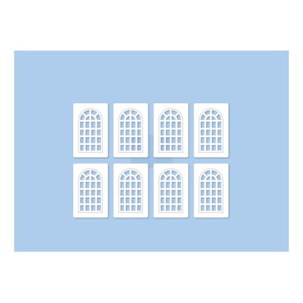 Ratio 523 OO Gauge Industrial Windows Plastic Kit