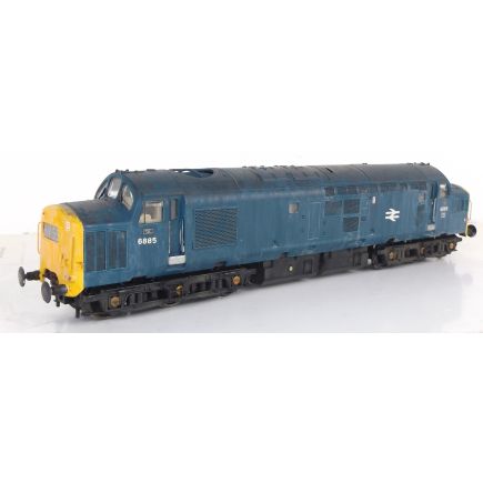 Bachmann OO Gauge Class 37 6885 BR Blue Weathered DCC Sound Fitted
