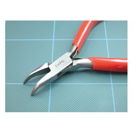 Expo Tools 75565 Curved Nose Pliers with Plain Jaws