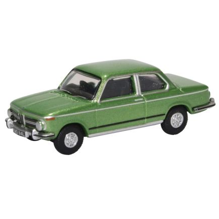 Oxford Diecast 76BM02003 OO Gauge OO Gauge BMW 2002 OO Gauge Taiga Green