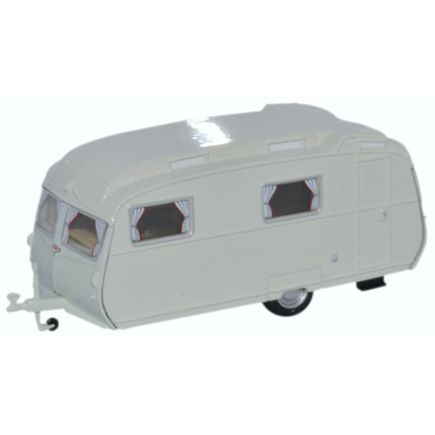 Oxford Diecast 76CC001 OO Gauge Carlight Continental Caravan Light Green