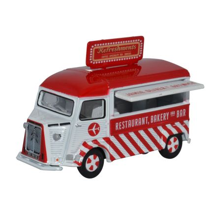 Oxford Diecast 76CIT002 OO Gauge Citroen H Catering Van Jamie Oliver at Gatwick