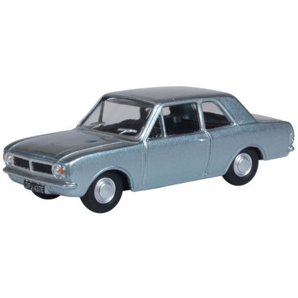 Oxford Diecast 76COR2009 OO Gauge Ford Cortina MkII Blue Mink