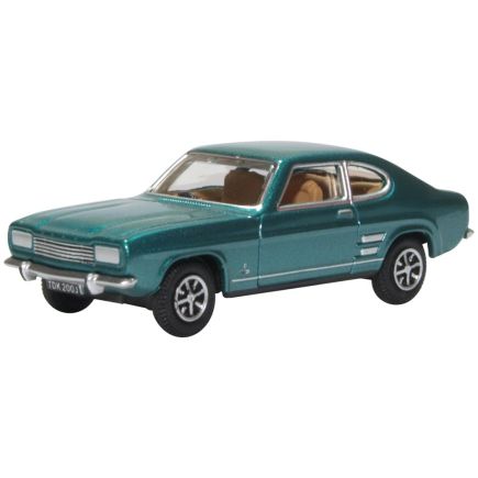 Oxford Diecast 76CP003 OO Gauge Ford Capri Mk1 Aquatic Jade