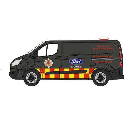 Oxford Diecast 76CUS009 OO Gauge Ford Transit Custom Essex Fire & Rescue Service