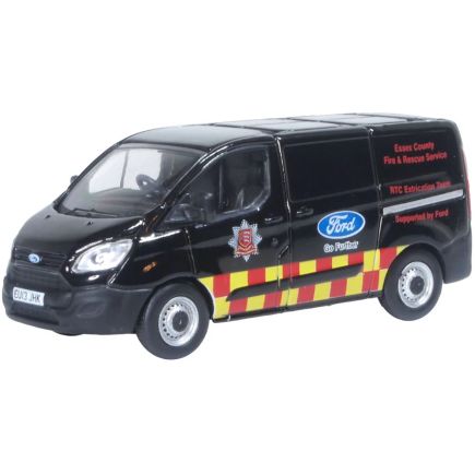 Oxford Diecast 76CUS009 OO Gauge Ford Transit Custom Essex Fire & Rescue Service