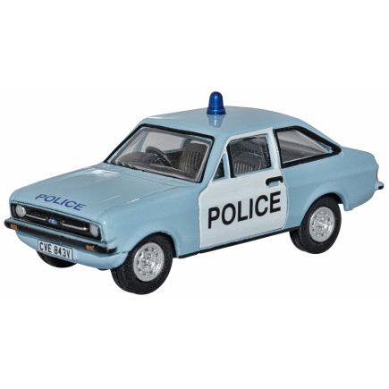 Oxford Diecast 76ESC004 OO Gauge Ford Escort Mk2 Cambridgeshire Police