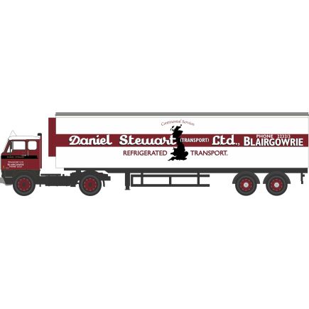 Oxford Diecast 76F88002 OO Gauge Volvo F88 Short Fridge Trailer Daniel Stewart