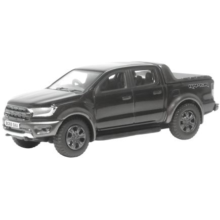 Oxford Diecast 76FR001 OO Gauge Ford Ranger Raptor Agate Black Metallic