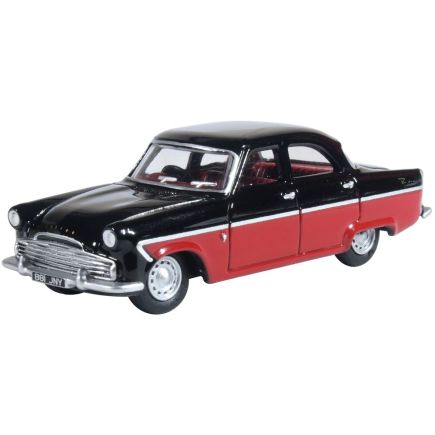 Oxford Diecast 76FZ004 OO Gauge Black Ford Zodiac MkII