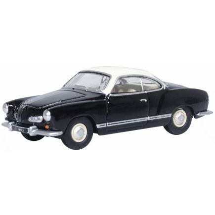 Oxford Diecast 76KG002 OO Gauge Volkswagen Karmann Ghia Black/Lotus White