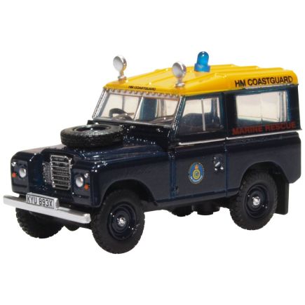 Oxford Diecast 76LR3S007 OO Gauge Land Rover Series 3 SWB Station Wagon HM Coastguard