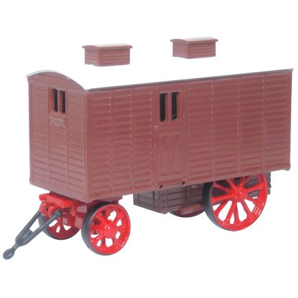 Oxford Diecast 76LW005 OO Gauge Living Wagon Brown