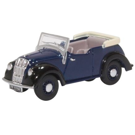 Oxford Diecast 76ME006 OO Gauge Morris Eight E Series Tourer Dark Blue