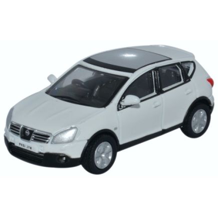 Oxford Diecast 76NQ004 OO Gauge Nissan Qashqai White