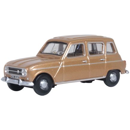 Oxford Diecast 76RN004 OO Gauge Renault 4 Marron Glace