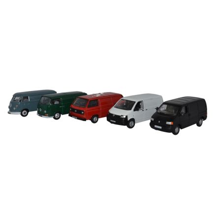 Oxford Diecast 76SET66 5 Piece VW Van Set