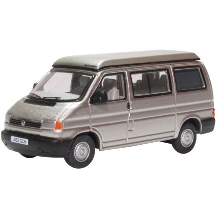 Oxford Diecast 76T4005 OO Gauge VW T4 Westfalia Camper Silver Grey