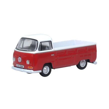 Oxford Diecast 76VW033 OO Gauge VW Bay Window Pick Up Poppy Red/White