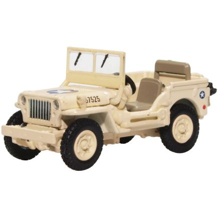 Oxford Diecast 76WMB007 OO Gauge Willys MB USAAF Tunisia 1941