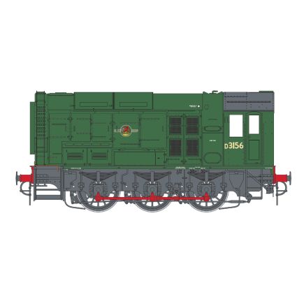 Dapol 7D-008-018 O Gauge Class 08 D3156 BR Green Late Crest No Warning Panels