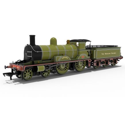 Rapido 811503 OO Gauge Highland Railways Loch Class 4-4-0 120 'Loch Ness' HR Lined Green DCC Sound Fitted
