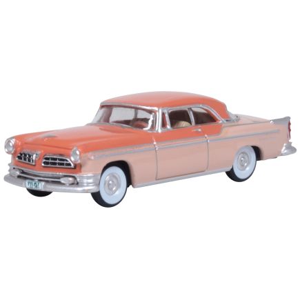 Oxford Diecast 87CNY55002 HO Scale 1955 Chrysler New Yorker DeLuxe Coupe St. Regis Desert Sand/Canyon Tan