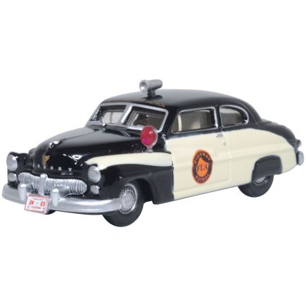 Oxford Diecast 87ME49010 HO Scale Mercury Monarch 1949 Florida Highway Patrol