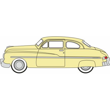 Oxford Diecast 87ME49011 HO Gauge 1949 Mercury 8 Coupe Calabash Yellow