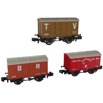 Rapido 961009 N Gauge Triple Pack GW Iron Minks Welsh Railway Company Liveries