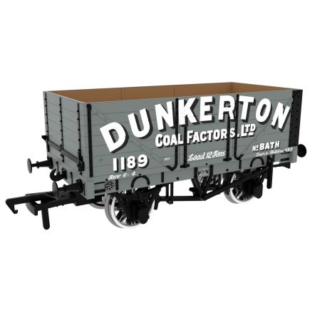 Rapido 967254 OO Gauge 7 Plank Wagon Dunkerton Coal Factors Ltd.