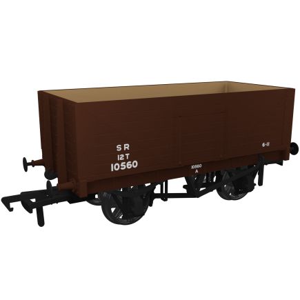 Rapido 967410 OO Gauge RCH 1907 12 Ton 7 Plank Open Wagon Diagram 1358 Post-1936 SR Brown No.10560